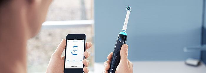 toothbrush connects to phone